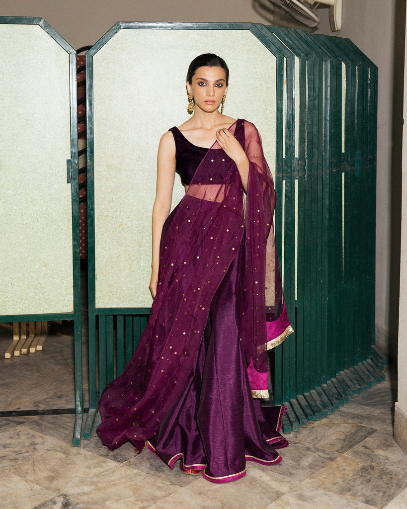 Velvet Choli & Jamni Lehnga