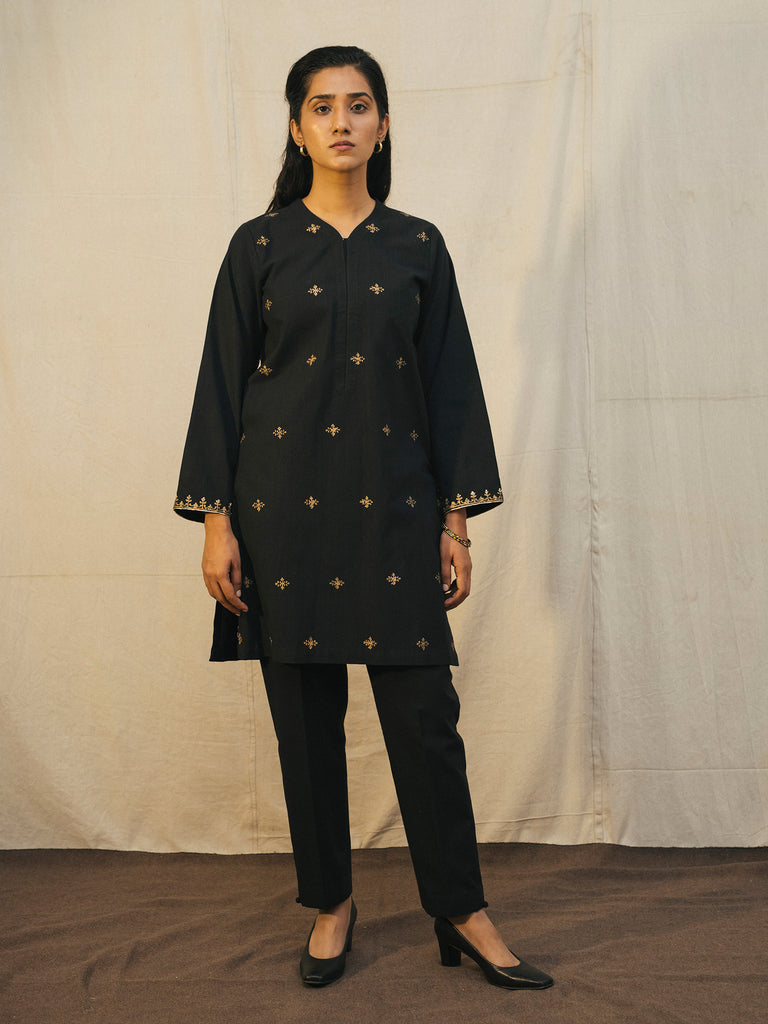 BLACK ZOYA KURTA