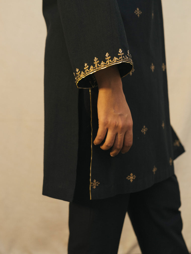 BLACK ZOYA KURTA